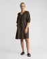 Vassalli Newman V Neck Dress - Chocolate