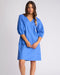 Vassalli Newman V Neck Dress - French Blue