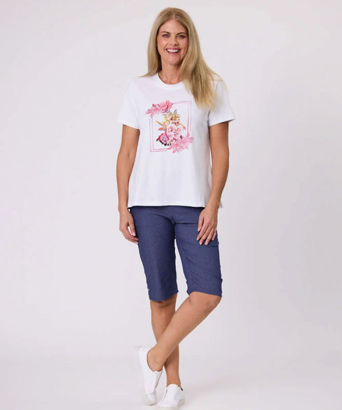 Democracy Jessie Print Tee - White