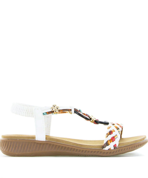 CC Resorts Xtra Sandal - White Multi