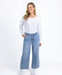 Elm Izzy Wide Leg Jeans Vintage Blue