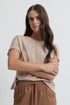 Yarra Trail Lona Tee - Clay/Ecru