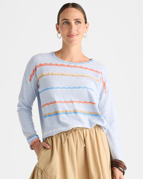 Zacket & Plover Lace Pop Cardi - Clear Sky