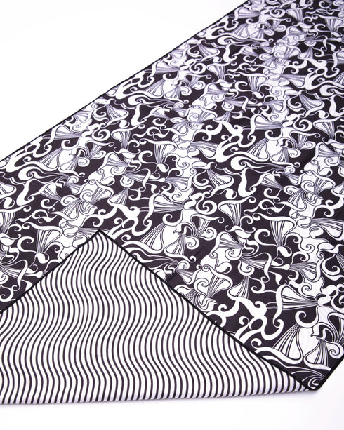 Microfibre Towel- Ink/ Black White