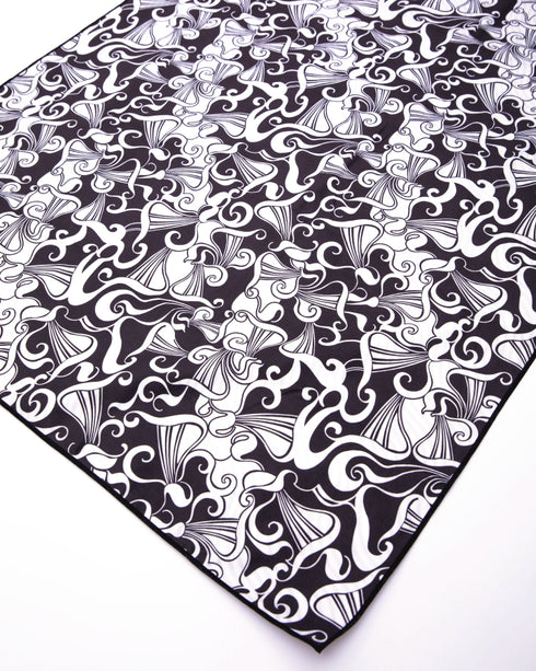 Microfibre Towel- Ink/ Black White