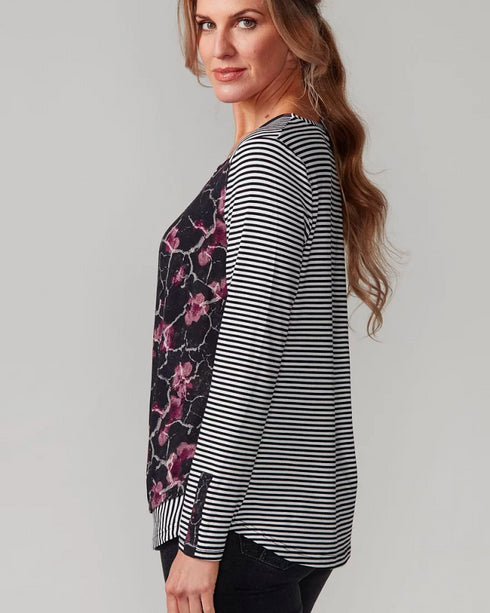 Newport Omaha Top - Marble Floral