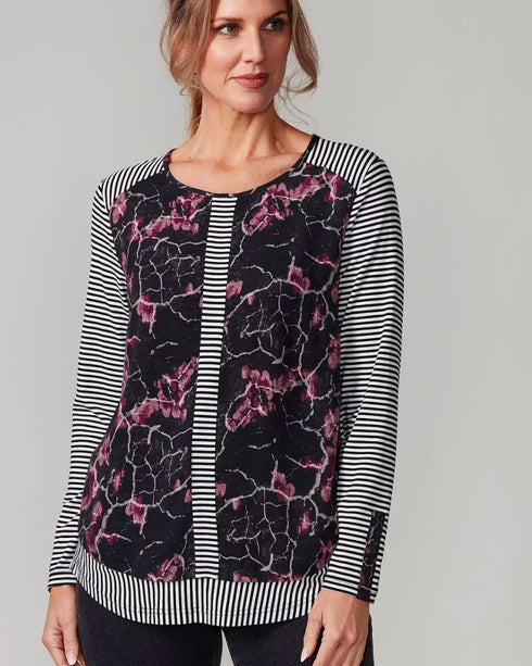 Newport Omaha Top - Marble Floral