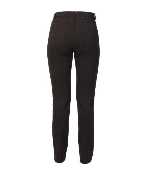 Vassalli 5663 Echo Skinny Leg Printed zip Fly Ponti