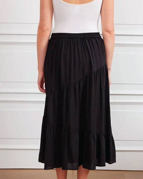 Newport Sabrina Tier Skirt - Black