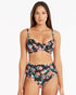 Sea Level Mauritius Twist Front DD/E Cup Tankini Black Floral