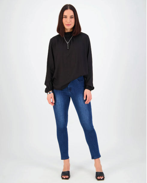 Vassalli Skinny Leg Ankle Grazer 5744 - Blue