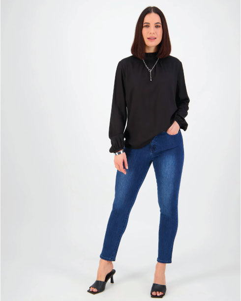 Vassalli Skinny Leg Ankle Grazer 5744 - Blue