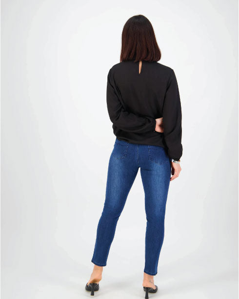 Vassalli Skinny Leg Ankle Grazer 5744 - Blue