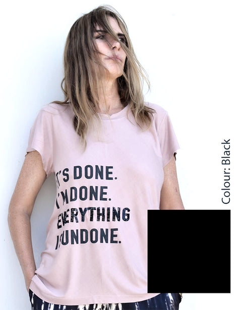 Adine Undone India Undone Tee - Black