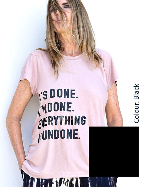 Adine Undone India Undone Tee - Black