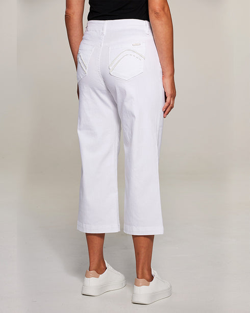 Newport Athena Wide Leg Jean - White