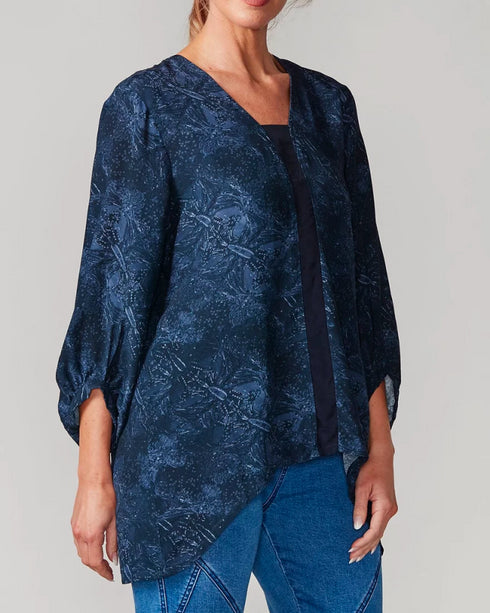 Newport Brighton Blouse - Midnight Paisley