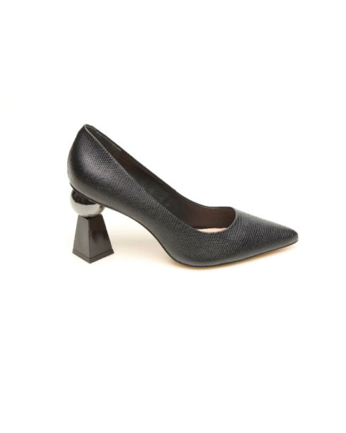 Capelli Rossi Heel Court Shoe CRW23-01 Black Ball