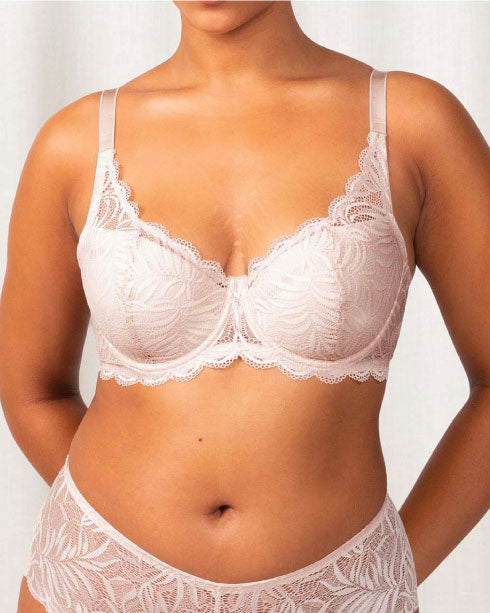 Triumph Essential Lace Balconette Bra - Nude Pink