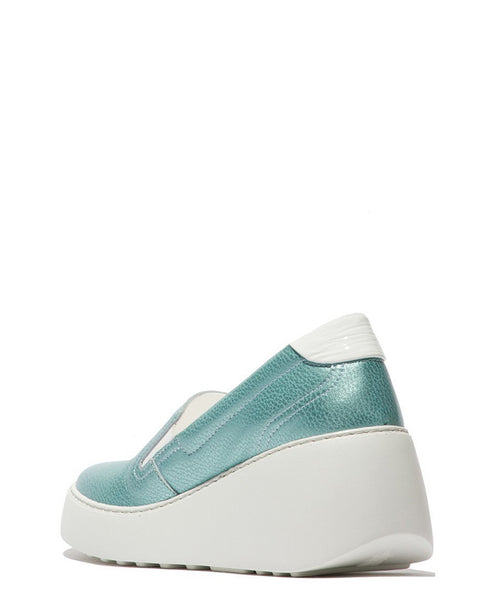 Fly London Lamar Wedge Shoe - Azurre