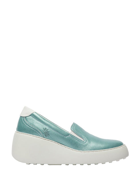 Fly London Lamar Wedge Shoe - Azurre