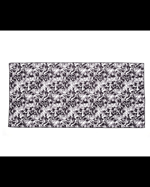 Microfibre Towel- Ink/ Black White