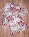 Model Robe/ Wrap/Dressing Gown Kate 07 cream/pink flowers