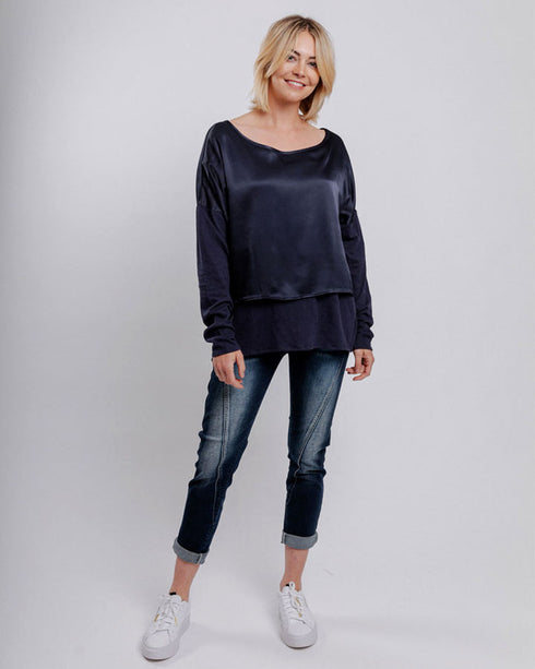 Moss Trixie Top - Navy