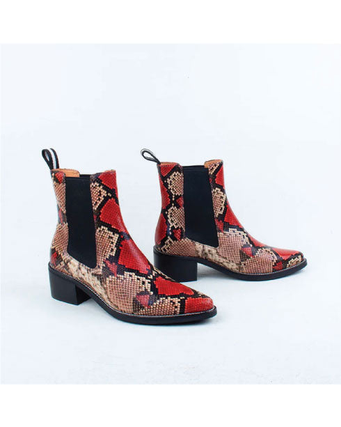Bresley Daily -  Mulberry Python Boot
