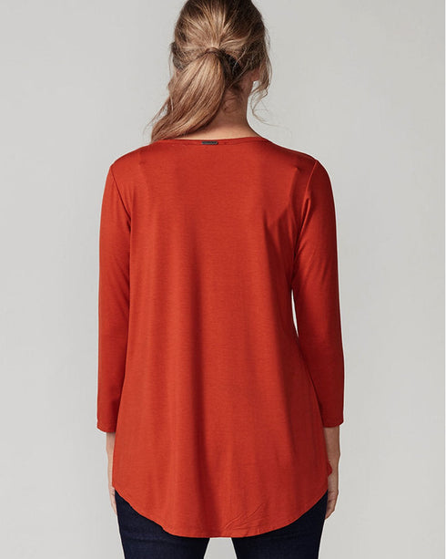 Newport Medallion Top - Rust