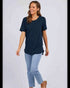 Elm Cindy Short Sleeve Tee- Navy