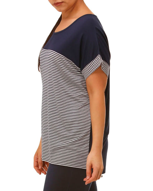 Yuu Summer NYC PJ Set- Navy Stripe