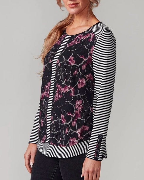 Newport Omaha Top - Marble Floral