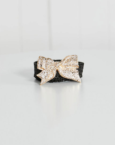 Partyman Belt Bow Buckle Black