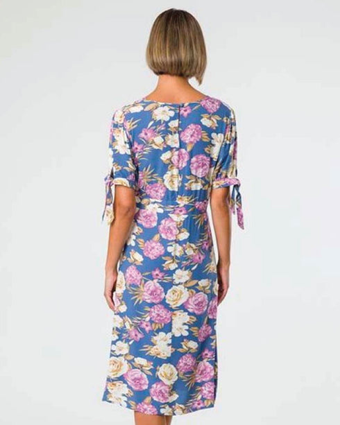 Democracy Pippa Print Dress- Blue