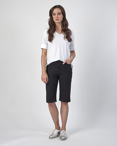 Poplin Short Classic Vassalli H1001P Black