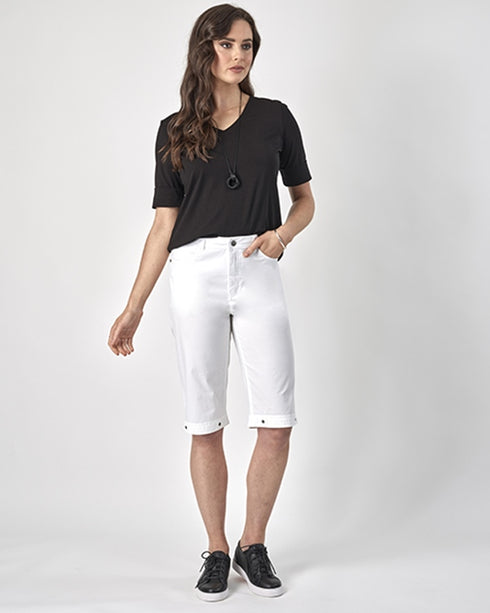 Poplin Short Classic Vassalli H1001P White