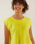 Yarra Trail Pin Tucked Sleeveless Sunshine Top
