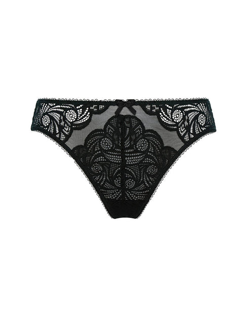 Sans Complexe Ariane Lace Brazilian Cut Brief - Black