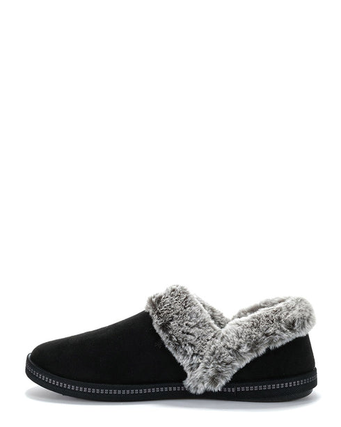 Skechers Cozy Campfire Fresh Toast Slippers - Black