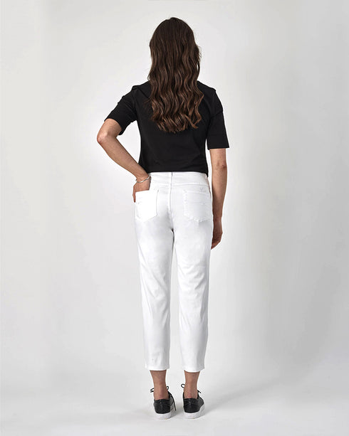 Vassalli Skinny Leg 7/8 Zip Fly Pants 5509LW - White