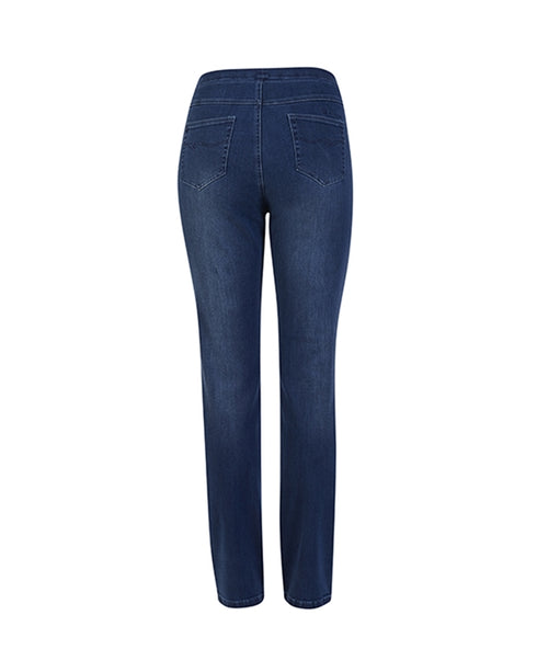 Slim Full length Pull on Jean 234D Blue Denim