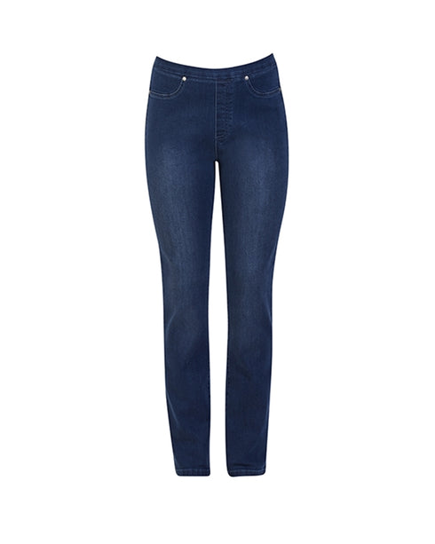 Slim Full length Pull on Jean 234D Blue Denim