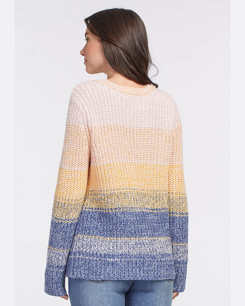 Tribal Fisher Rib Variegated Jumper Arctic Blue
