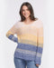 Tribal Fisher Rib Variegated Jumper Arctic Blue