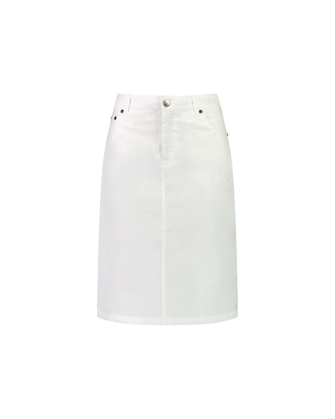 Vassalli White Lightweight Skirt 372AV