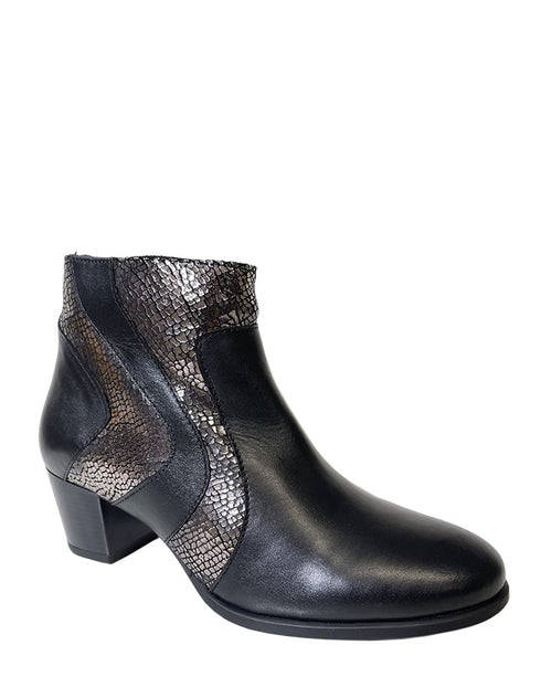 Via Nova - Dragon Heel Boot - Black/Textured