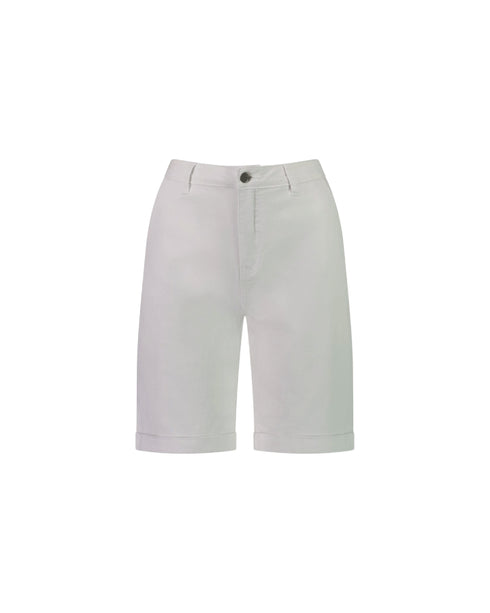 Vassalli Denim Slim Leg above the knee Shorts - White