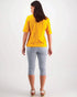 Vassalli Boat Neck Tee/Top - Mango