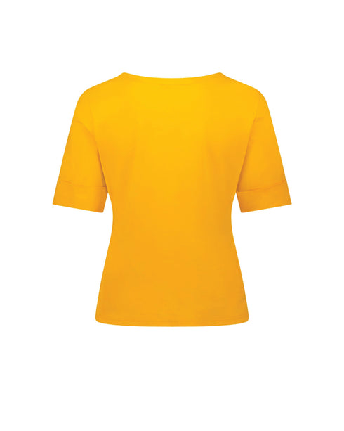 Vassalli Boat Neck Tee/Top - Mango